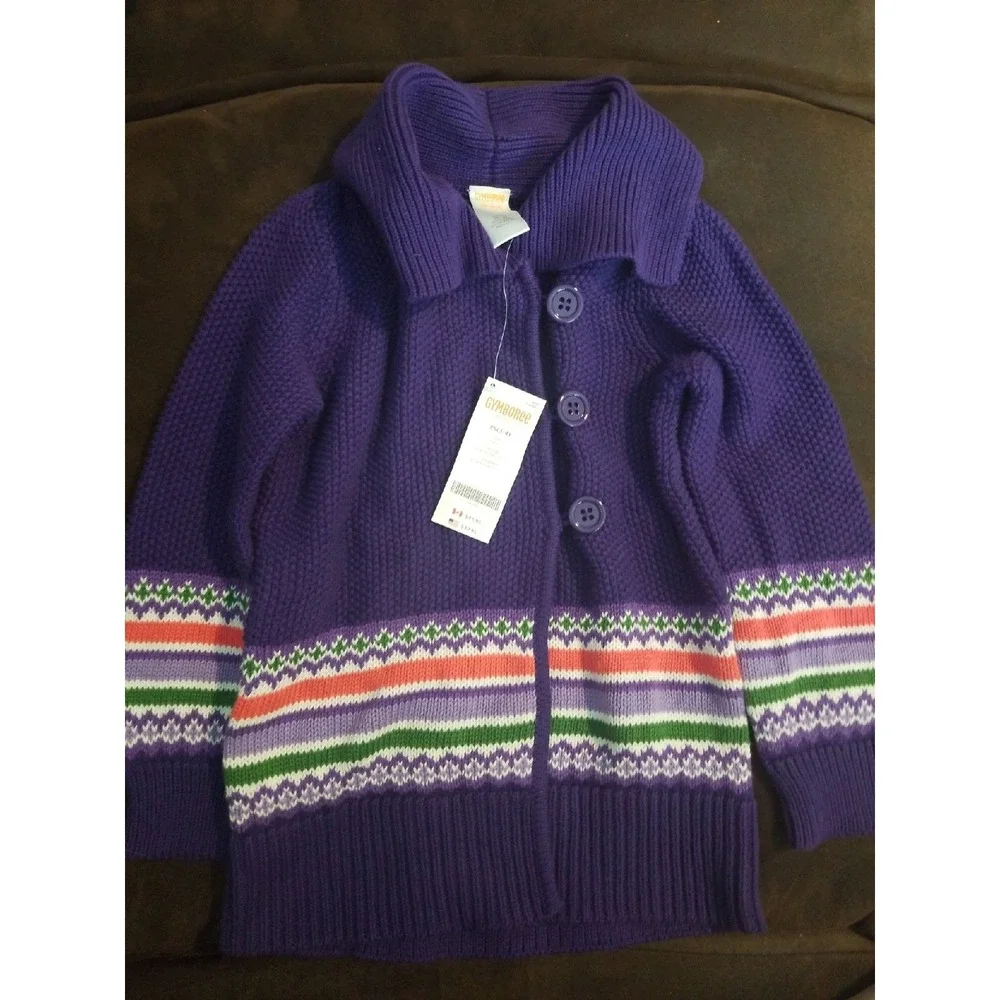 Gymboree falling for feathers sweater xs 3 4 nwt